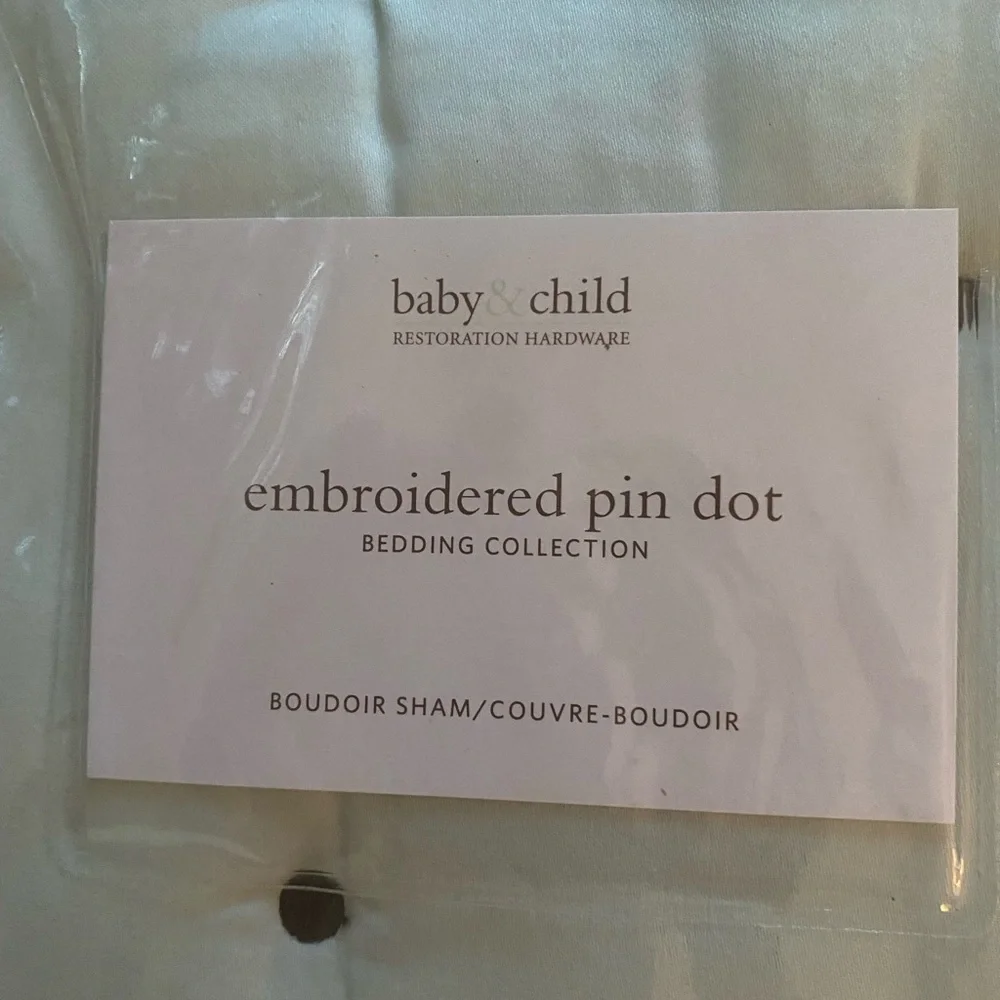 Restoration Hardware Baby & child Embroidered Pin Dot Sham
